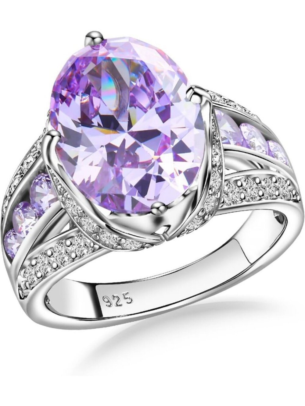 Colorful Gemstone Rings for Women - 925 Sterling Silver Birthstone Engagement
